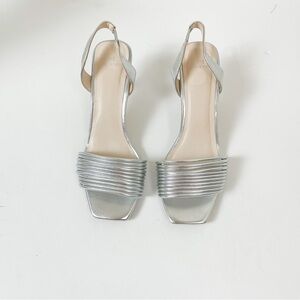 H HALSTON Hong Kong Sling Back Strappy Heel Sandals size 7 1/2